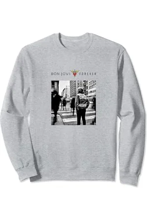 Bon Jovi Housse officielle Forever Blanc Sweatshirt