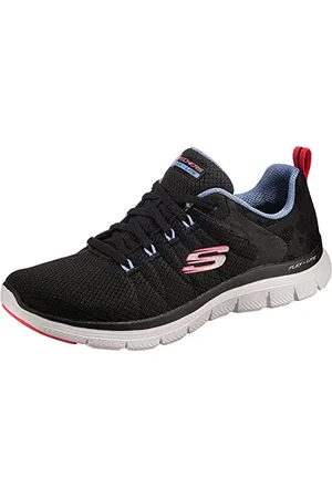 Skechers Femme Flex Appeal 4.0 Elegant Ways Basket, Noir/Multicolore, 36 EU
