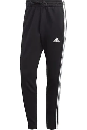 adidas Homme Essentials French Terry Tapered Elastic Cuff 3-Stripes Pants, , S