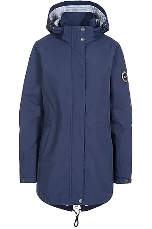 DLX Trespass Sabine Veste de pluie imperméable avec capuche zippée réglable pour femme