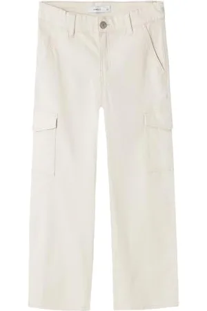 NAME IT NKFROSE Wide Twill Cargo 8108-BA Noos Pantalons, , 134 cm Fille