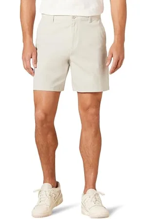 Amazon Short Chino Confortable en Tissu Extensible, Entrejambe 18 cm, Coupe Classique Homme, , 33W