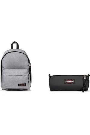 Eastpak Out of Office Sac à dos, 44 cm, 27 L, Gris & Benchmark Single Trousse, 21 cm, Noir (Black)