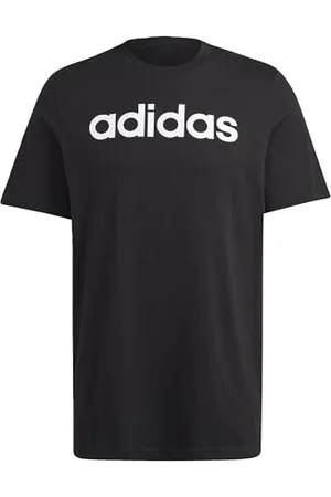 adidas Homme Essentials Single Jersey Linear Embroidered Logo Tee, Black, S