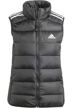 adidas Femme Essentials 3-Stripes Light Down Vest, Black, S