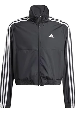 adidas Fille Train Essentials Full-Zip Hoodie Kids, Black/White, 5-6 Years