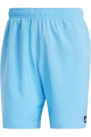 adidas Homme Solid CLX Classic-Length Swim Shorts, Blue Burst/Black, XL