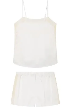 Women secret White Short Satin Pyjamas Ensemble de Pijama, , L Femme