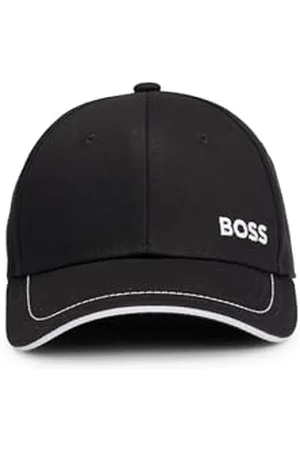 HUGO BOSS BOSS Hommes Cap-1 Casquette en twill de coton avec logo - Noir