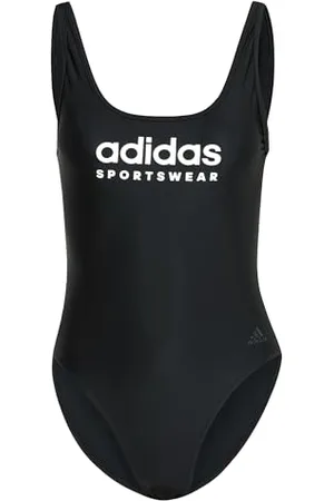 adidas Femme Sportswear U-Back Swimsuit, Black/White, 36