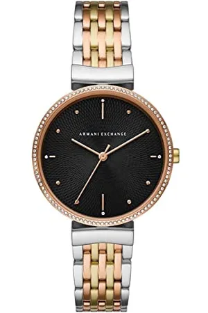 Armani Exchange Montre pour Femme, Mouvement à Trois Aiguilles, Boîtier en Acier Inoxydable Multi de 36 mm avec Bracelet en Acier Inoxydable, AX5911