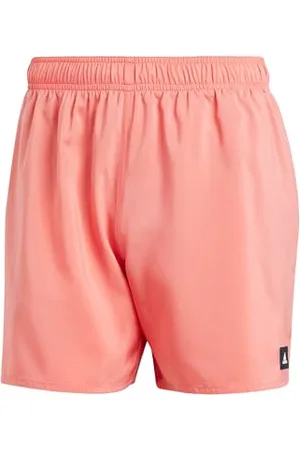 adidas Homme Solid CLX Short-Length Swim Shorts, Preloved Scarlet/White, M
