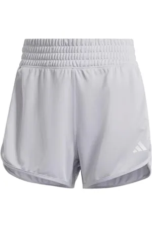 adidas Pacer Essentials Pantalon Court en Tricot Haut, , L Tall pour Femme, Gris , L Taille Tall