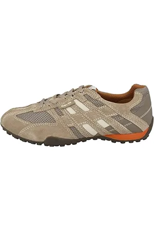 Geox Homme Uomo Snake K Sneakers, Beige/Dk Orange, 41 EU