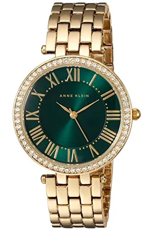 Anne Klein Montre-Bracelet de qualité supérieure pour Femme avec Cristaux dorés, AK/2230GNGB