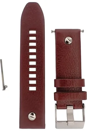 Diesel Montres pour Hommes 24mm, Cuir , Bande de Rechange Originale pour DZ7258