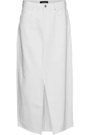 VERO MODA Jupe en Denim VMMINNA Jupe Longue L L