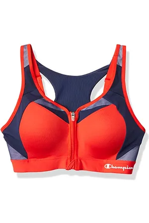 Champion Fermeture éclair avec contrôle de Mouvement Soutien-Gorge de Sport, Opaque, , 95D Femme