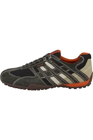 Geox Homme Uomo Snake K Sneakers, Dk Grey/Off White, 39 EU
