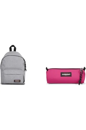 Eastpak Orbit Petit Sac à Dos, 34 cm, 10 L, Gris (Sunday Grey) & BENCHMARK SINGLE Trousse, 27 L - Pink Escape (Rose)