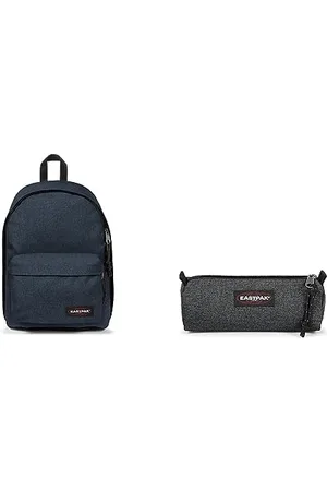 Eastpak Out of Office Sac à dos, 44 cm, 27 L, Bleu & Benchmark Single Trousse, 21 cm, Gris (Black Denim)