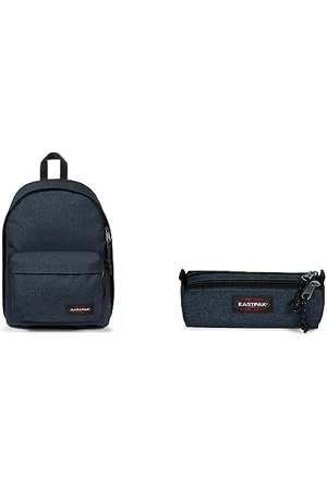 Eastpak Out of Office Sac à dos, 44 cm, 27 L, Bleu & Double Benchmark Trousse, 21 cm, (Bleu)