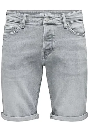 Only & Sons Onsply MGD 8774 Short Tai DNM Noos, , XL Homme