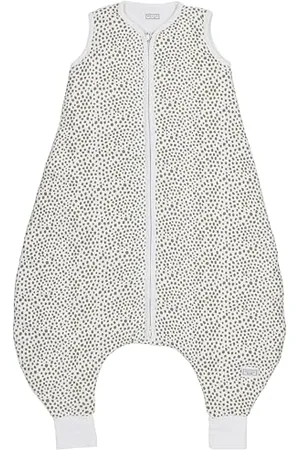 Meyco Baby Baby Cheetah sleep overall jumper, lined (100% cotton, full zip, skin-friendly, wrinkle-resistant, perfect fit, size : 80 cm), taupe