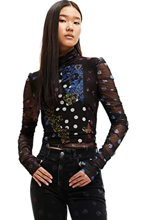 Desigual T- Shirt à Manches Longues, , Taille L Femme
