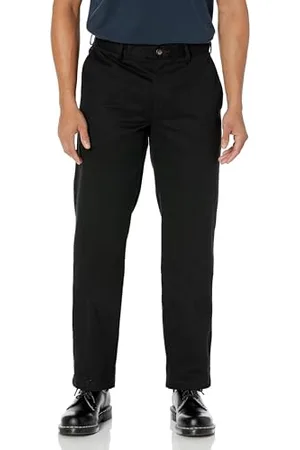 Amazon Pantalon Chino Infroissable Sans Pinces Coupe Classique (Grandes Tailles Disponibles) Homme, , 36W / 30L