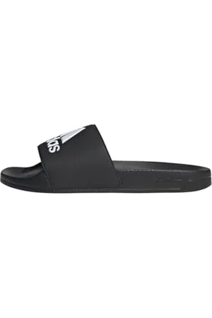 adidas Mixte Adilette Shower Slides TOBOGGANS, Core Black/Cloud White/Core Black, 48.5 EU