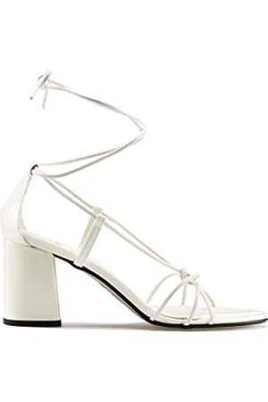 HUGO BOSS BOSS Femmes GraceMignonS70-C Sandales en cuir italien à brides fines et talon bottier