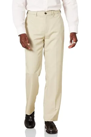 Amazon Pantalon de Costume à Taille Extensible Coupe Classique sans Pinces Homme, , 33W / 30L