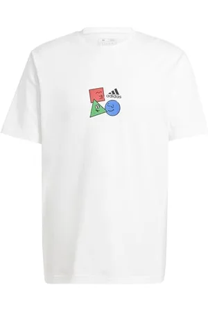 adidas Homme Positivity Shapes Graphic Tee, White, XL