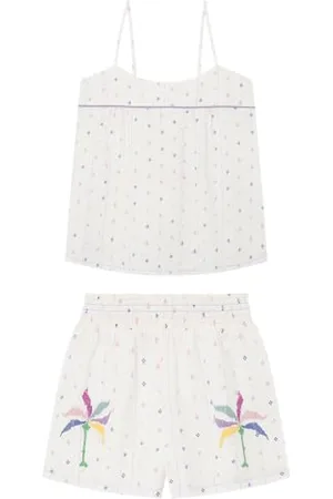 Women secret Pijama Corto Daily Marrakech Pyjama, IMPRIMÉ ÉCRU, XL Femme