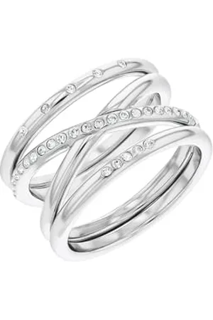 Calvin Klein Bague pour Femme Collection MINIMAL LINEAR avec cristaux - 35000203D