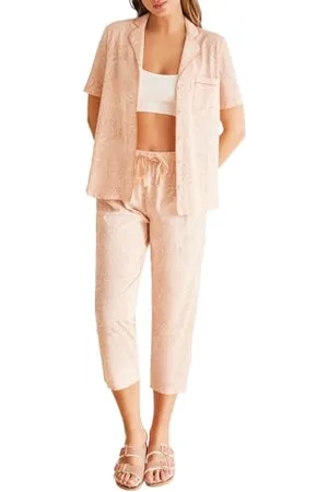 Women secret Pyjama à Manches Courtes Quotidien Aquamarine Ensemble de Pijama, , M Femme