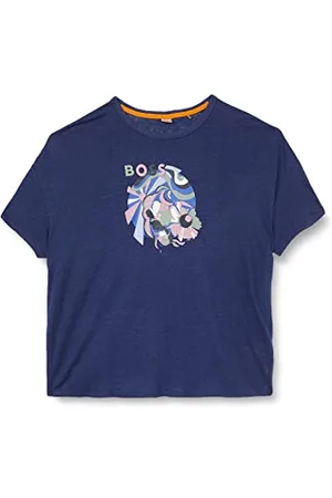 HUGO BOSS C_ esolder_Print T_Shirt, , L Femme