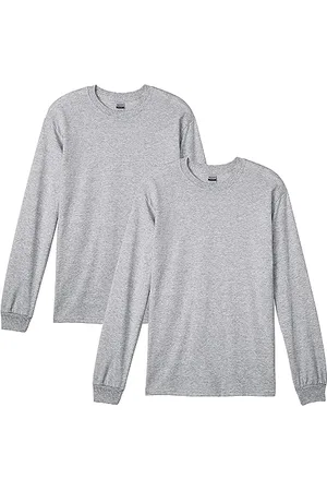 Gildan Dryblend Lot de 2 t-Shirts à Manches Longues pour Homme Style G8400 Chemise, , Taille