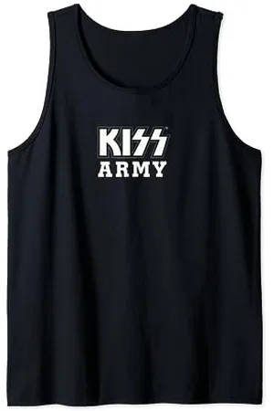 Kiss Logo Army Blanc Débardeur
