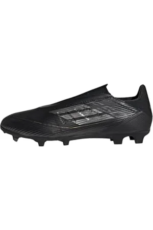 adidas F50 League Laceless Football Boots Firm Ground Chaussures Terrain Ferme, Core Black/Iron Metallic/Gold, 41 1/3 EU
