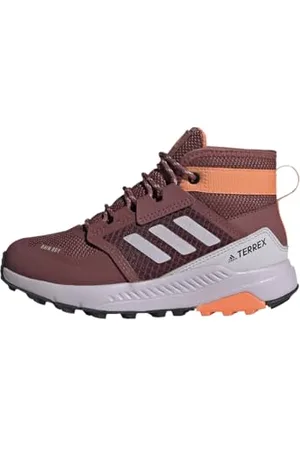 adidas Terrex Trailmaker Mid Rain.RDY Hiking Shoes Chaussures de randonnée, Burgundy/Silver Dawn/Amber Tint, 31.5 EU