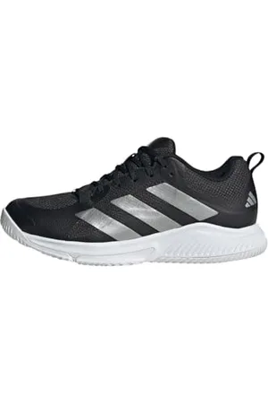 adidas Femme Court Team Bounce 2.0 Shoes Chaussures, Core Black/Silver/Cloud White, 42 EU