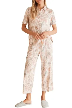Women secret Pyjama à Manches Courtes Quotidien Aquamarine Ensemble de Pijama, IMPRIMÉ ÉCRU, S Femme