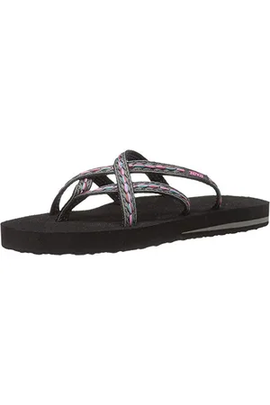 Teva Olawahu, Sandales femme,Noir - Noir (739) , 36