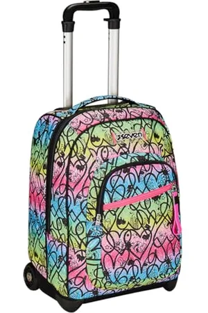 7 for all Mankind Chariot Fixe, JumpLove, , 2 en 1, Double Usage, Trolley et Sac à Dos, Sac à Dos École Voyage, Fille, , Taglia Unica, Scolaire