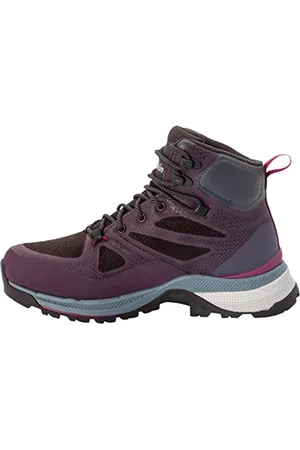 Jack Wolfskin Femme FORCE STRIKER TEXAPORE MID W Chaussure de Trail, Violet / Gris, 35.5 EU