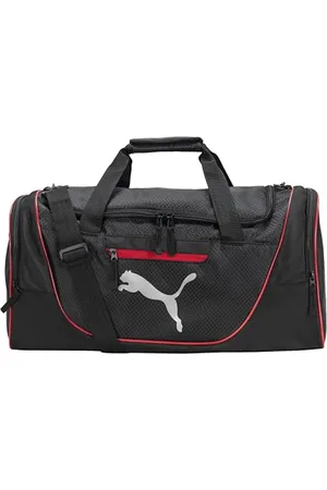 PUMA Contendeur Sac de Sport, Noir/Rouge, Taille Unique Unisexe-Adulte