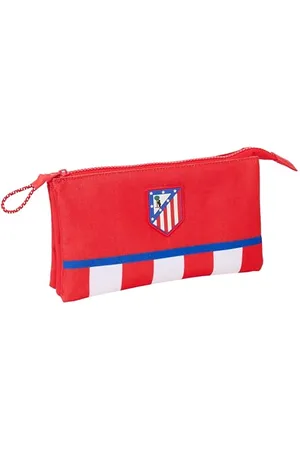 Safta Atlético de Madrid Trousse Triple pour Enfant, idéale pour Les Enfants d