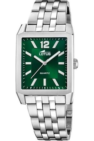 Lotus Montre pour Homme 18983/3 Square Series Boîtier en Acier Inoxydable Gris Bracelet en Acier Inoxydable Gris